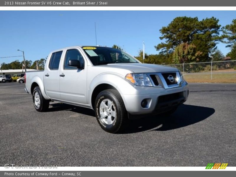 Brilliant Silver / Steel 2013 Nissan Frontier SV V6 Crew Cab