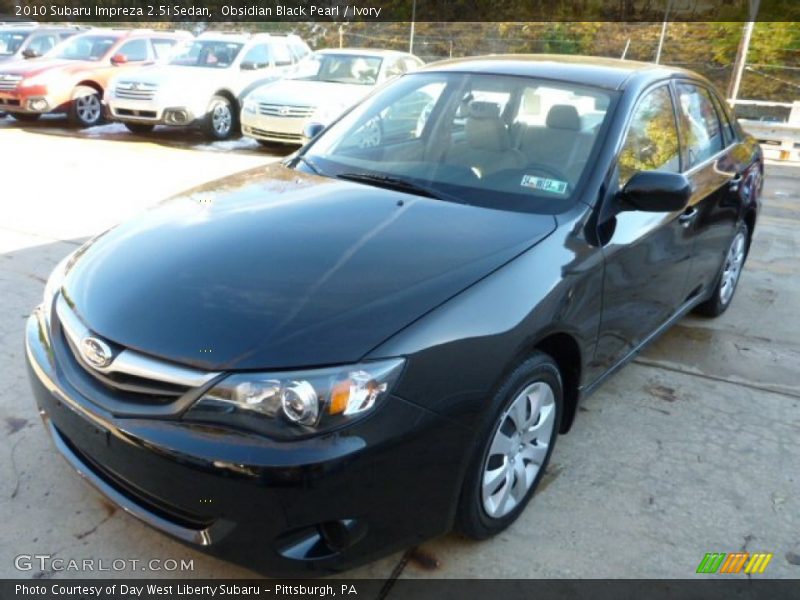 Obsidian Black Pearl / Ivory 2010 Subaru Impreza 2.5i Sedan
