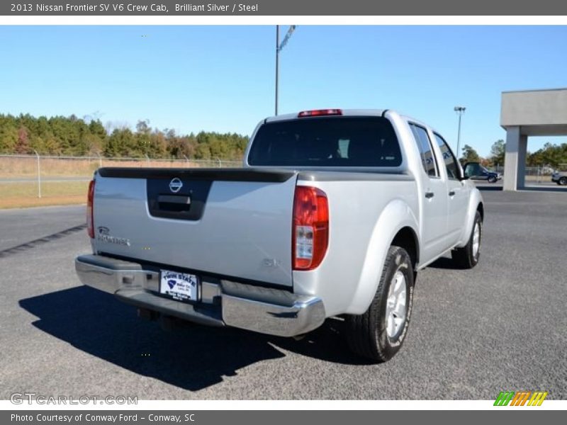 Brilliant Silver / Steel 2013 Nissan Frontier SV V6 Crew Cab