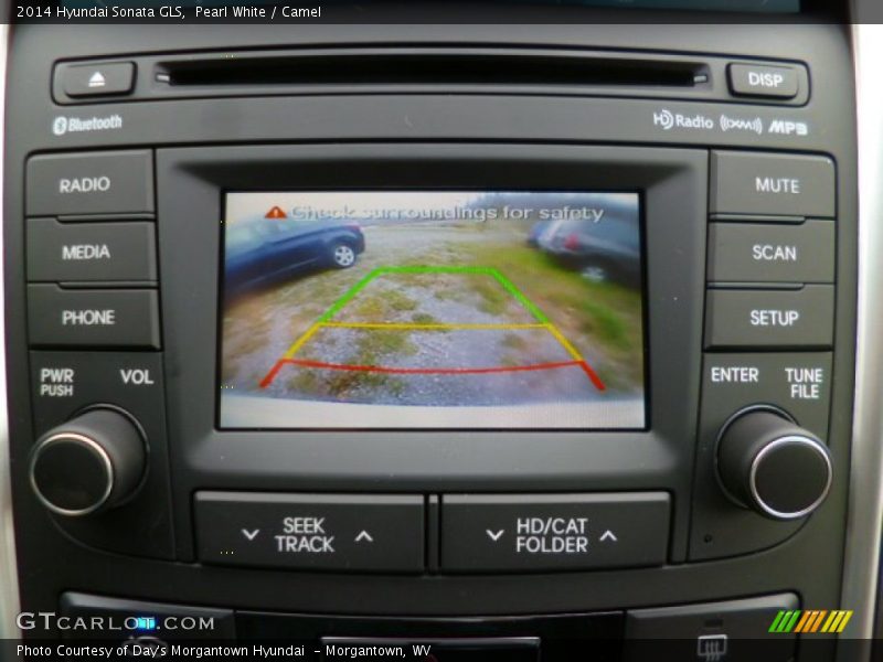 Pearl White / Camel 2014 Hyundai Sonata GLS