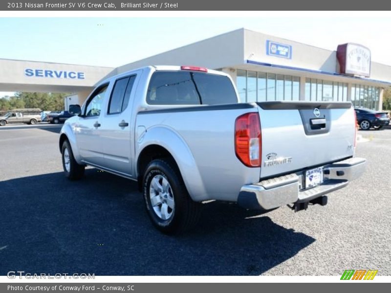 Brilliant Silver / Steel 2013 Nissan Frontier SV V6 Crew Cab