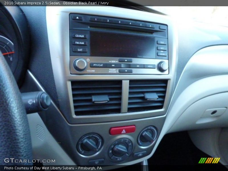 Obsidian Black Pearl / Ivory 2010 Subaru Impreza 2.5i Sedan