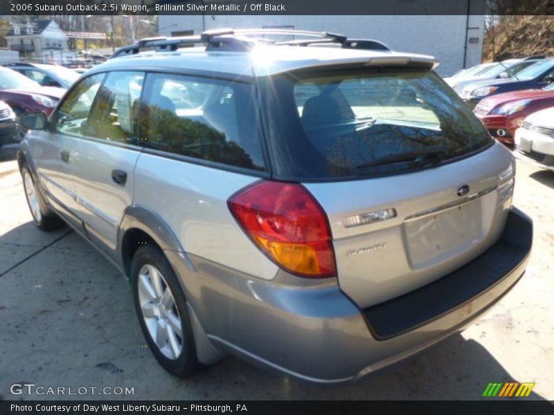 Brilliant Silver Metallic / Off Black 2006 Subaru Outback 2.5i Wagon