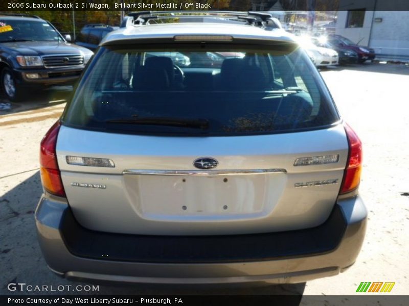 Brilliant Silver Metallic / Off Black 2006 Subaru Outback 2.5i Wagon