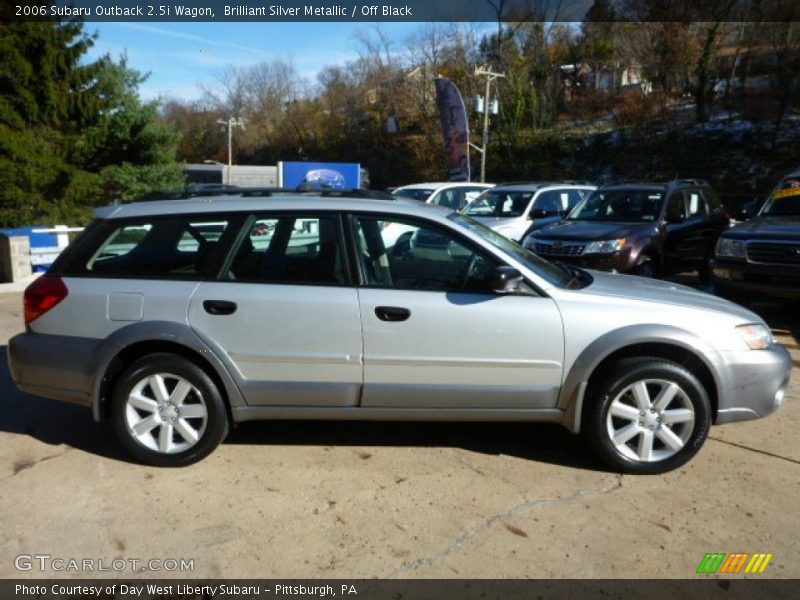 Brilliant Silver Metallic / Off Black 2006 Subaru Outback 2.5i Wagon