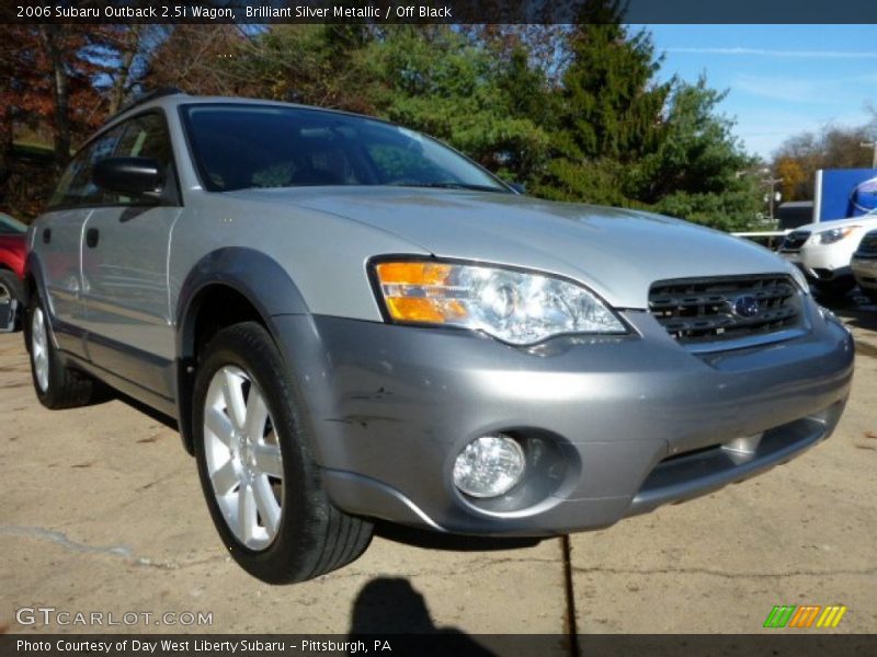 Brilliant Silver Metallic / Off Black 2006 Subaru Outback 2.5i Wagon