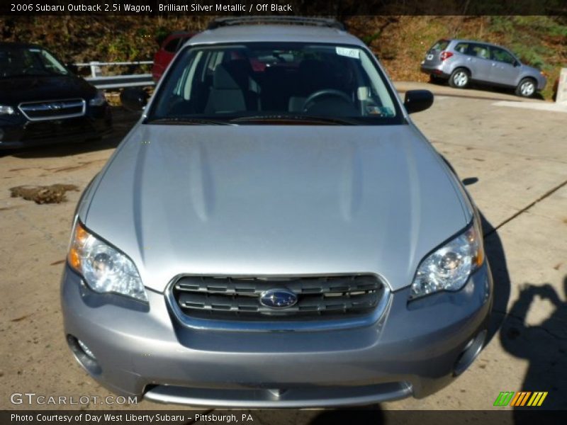 Brilliant Silver Metallic / Off Black 2006 Subaru Outback 2.5i Wagon
