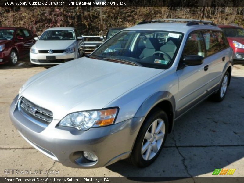 Brilliant Silver Metallic / Off Black 2006 Subaru Outback 2.5i Wagon