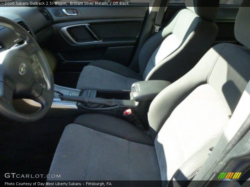 Brilliant Silver Metallic / Off Black 2006 Subaru Outback 2.5i Wagon