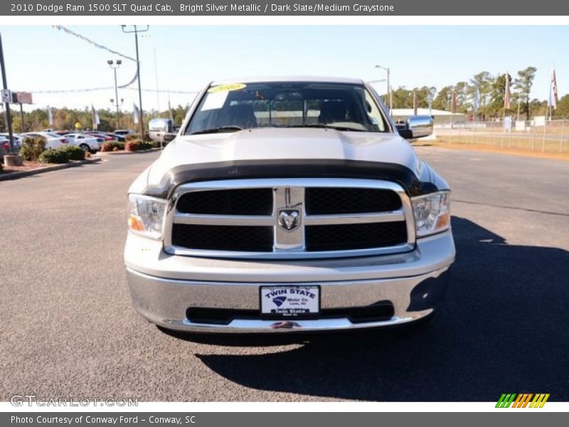 Bright Silver Metallic / Dark Slate/Medium Graystone 2010 Dodge Ram 1500 SLT Quad Cab