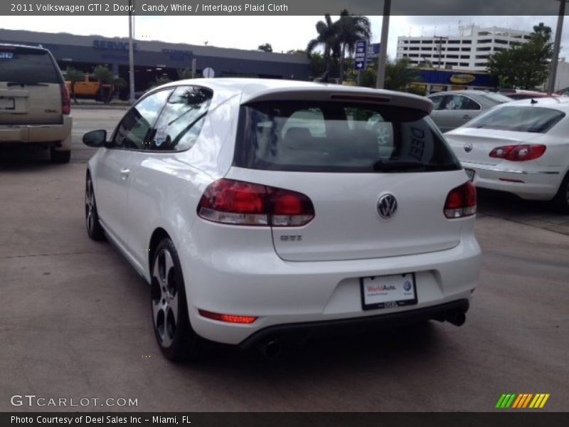 Candy White / Interlagos Plaid Cloth 2011 Volkswagen GTI 2 Door