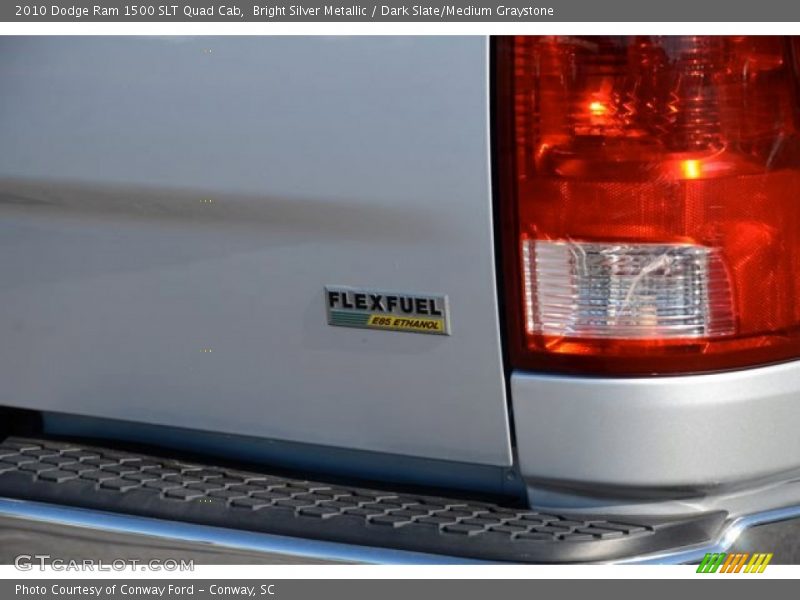 Bright Silver Metallic / Dark Slate/Medium Graystone 2010 Dodge Ram 1500 SLT Quad Cab