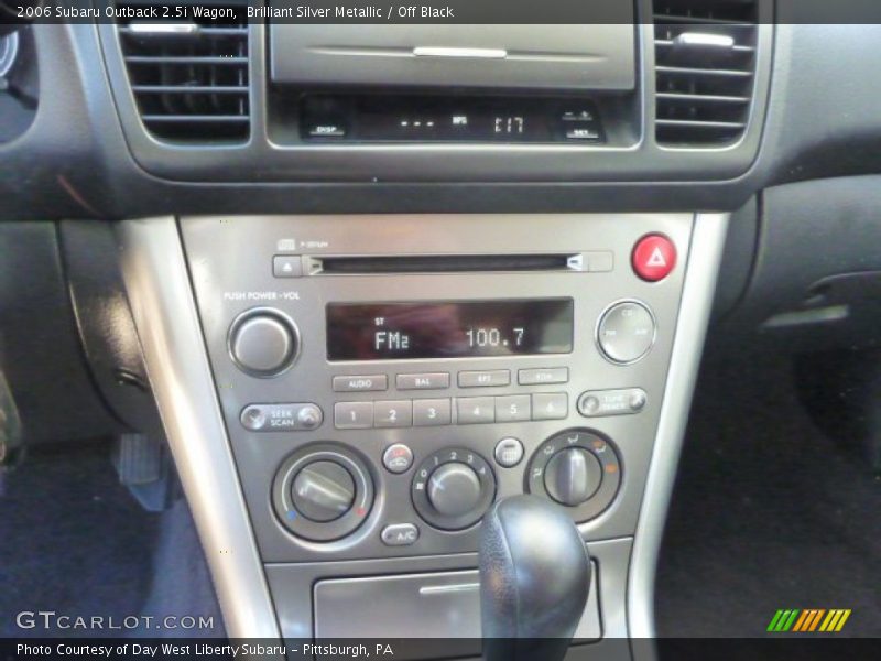 Brilliant Silver Metallic / Off Black 2006 Subaru Outback 2.5i Wagon