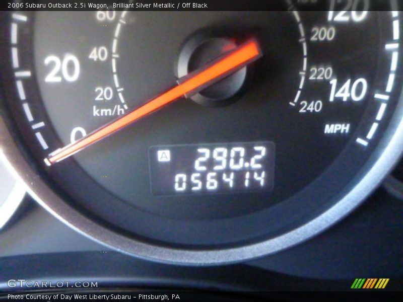 Brilliant Silver Metallic / Off Black 2006 Subaru Outback 2.5i Wagon