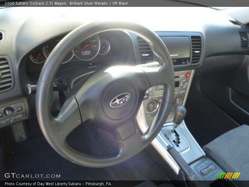 Brilliant Silver Metallic / Off Black 2006 Subaru Outback 2.5i Wagon