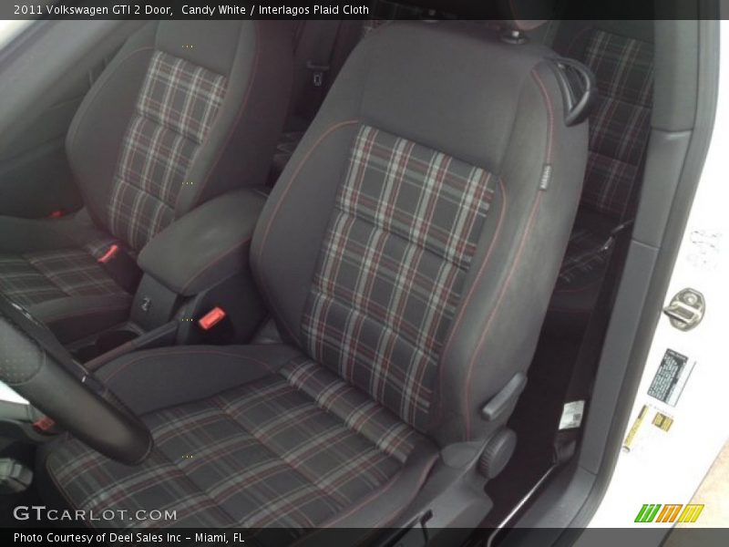Candy White / Interlagos Plaid Cloth 2011 Volkswagen GTI 2 Door