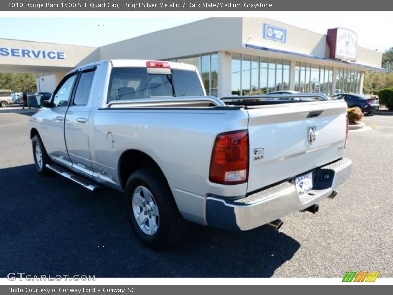 Bright Silver Metallic / Dark Slate/Medium Graystone 2010 Dodge Ram 1500 SLT Quad Cab