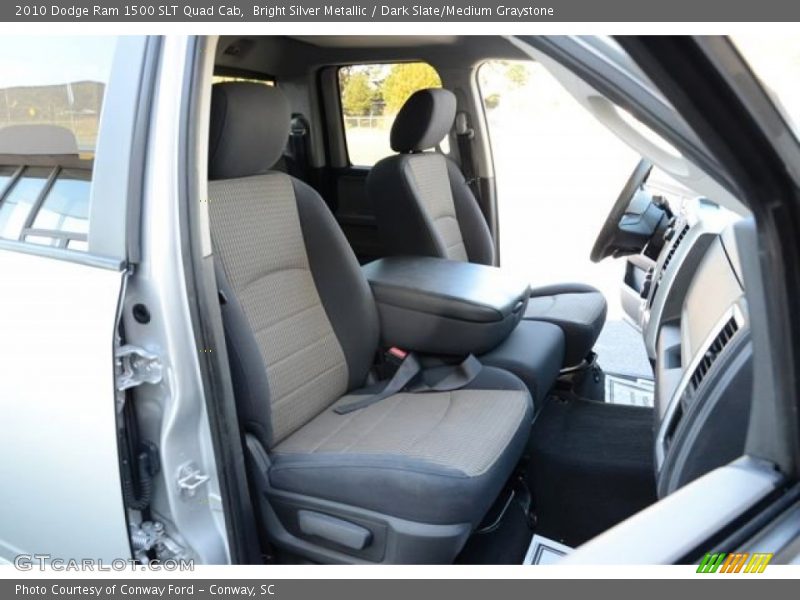 Bright Silver Metallic / Dark Slate/Medium Graystone 2010 Dodge Ram 1500 SLT Quad Cab