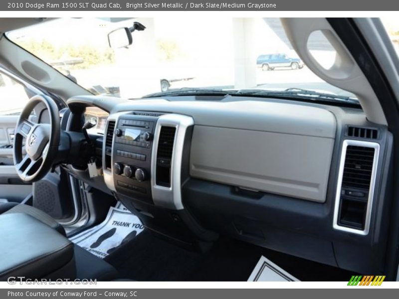 Bright Silver Metallic / Dark Slate/Medium Graystone 2010 Dodge Ram 1500 SLT Quad Cab