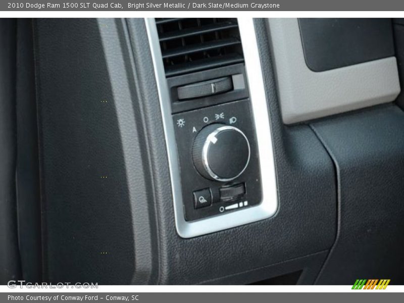 Bright Silver Metallic / Dark Slate/Medium Graystone 2010 Dodge Ram 1500 SLT Quad Cab