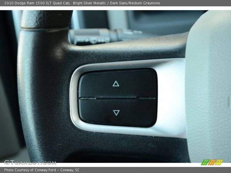 Bright Silver Metallic / Dark Slate/Medium Graystone 2010 Dodge Ram 1500 SLT Quad Cab