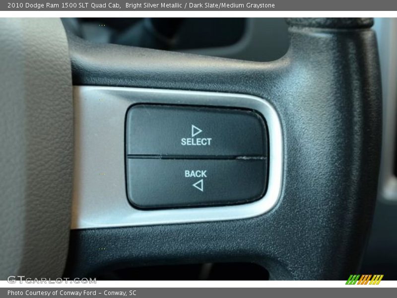 Bright Silver Metallic / Dark Slate/Medium Graystone 2010 Dodge Ram 1500 SLT Quad Cab