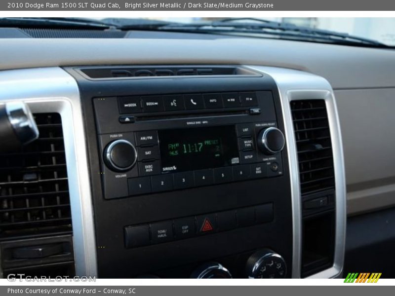 Bright Silver Metallic / Dark Slate/Medium Graystone 2010 Dodge Ram 1500 SLT Quad Cab