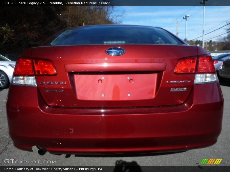 Venetian Red Pearl / Black 2014 Subaru Legacy 2.5i Premium