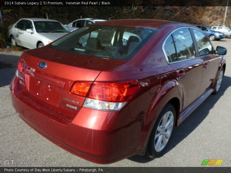 Venetian Red Pearl / Black 2014 Subaru Legacy 2.5i Premium