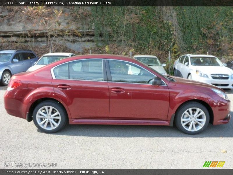 Venetian Red Pearl / Black 2014 Subaru Legacy 2.5i Premium