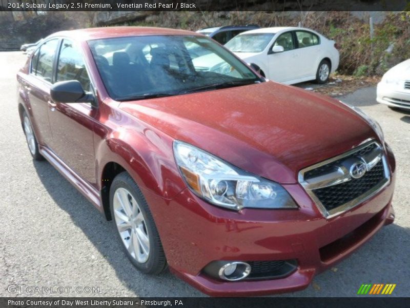 Venetian Red Pearl / Black 2014 Subaru Legacy 2.5i Premium