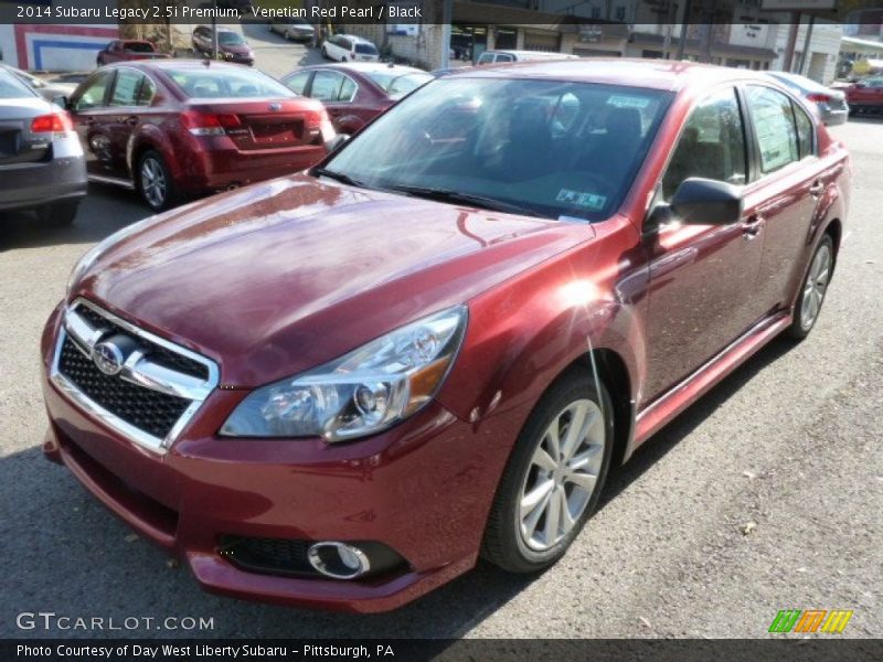 Venetian Red Pearl / Black 2014 Subaru Legacy 2.5i Premium