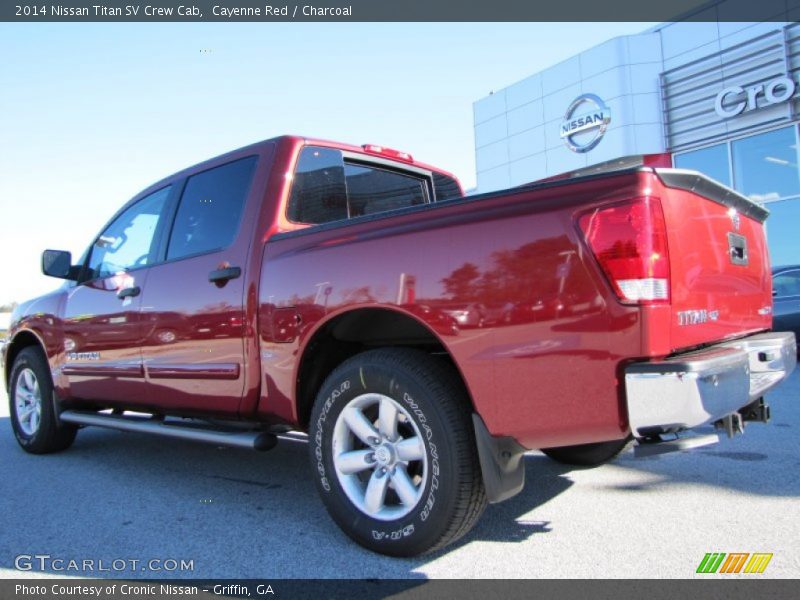 Cayenne Red / Charcoal 2014 Nissan Titan SV Crew Cab