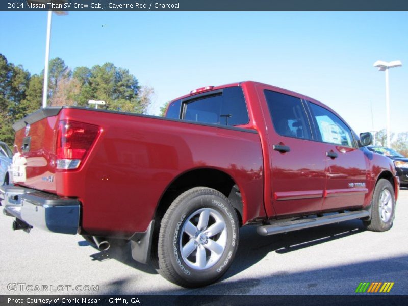 Cayenne Red / Charcoal 2014 Nissan Titan SV Crew Cab