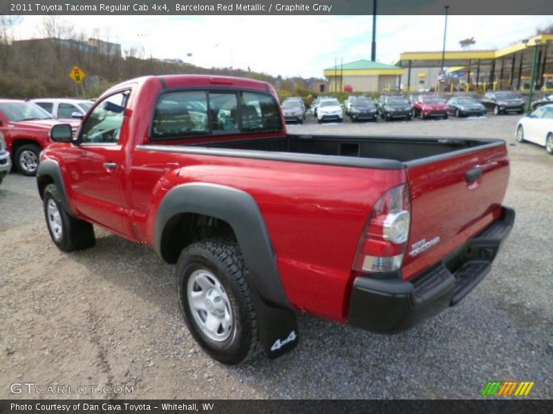 Barcelona Red Metallic / Graphite Gray 2011 Toyota Tacoma Regular Cab 4x4