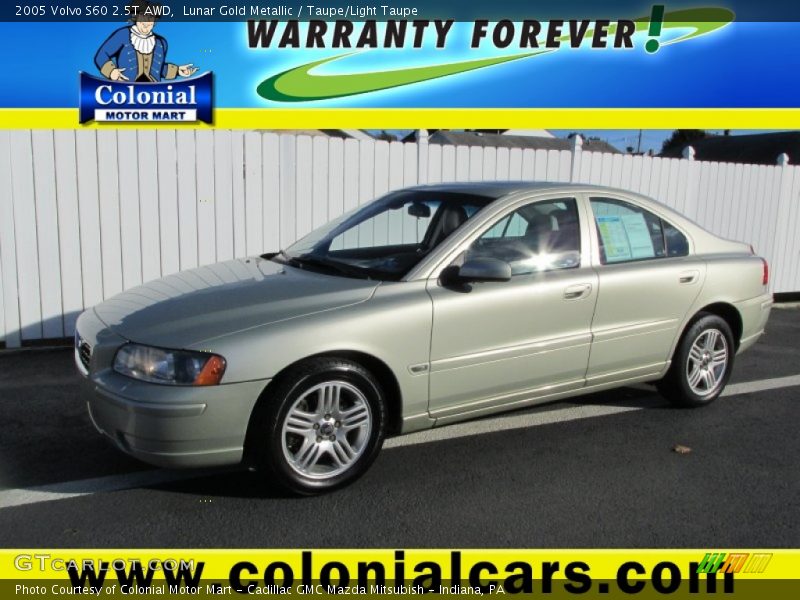 Lunar Gold Metallic / Taupe/Light Taupe 2005 Volvo S60 2.5T AWD