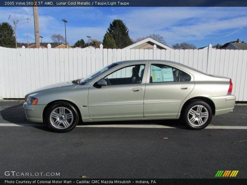 Lunar Gold Metallic / Taupe/Light Taupe 2005 Volvo S60 2.5T AWD