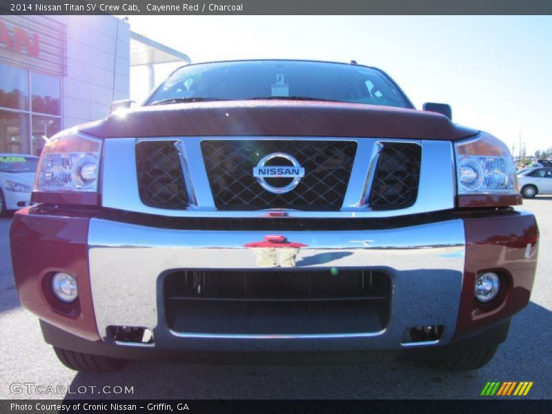 Cayenne Red / Charcoal 2014 Nissan Titan SV Crew Cab