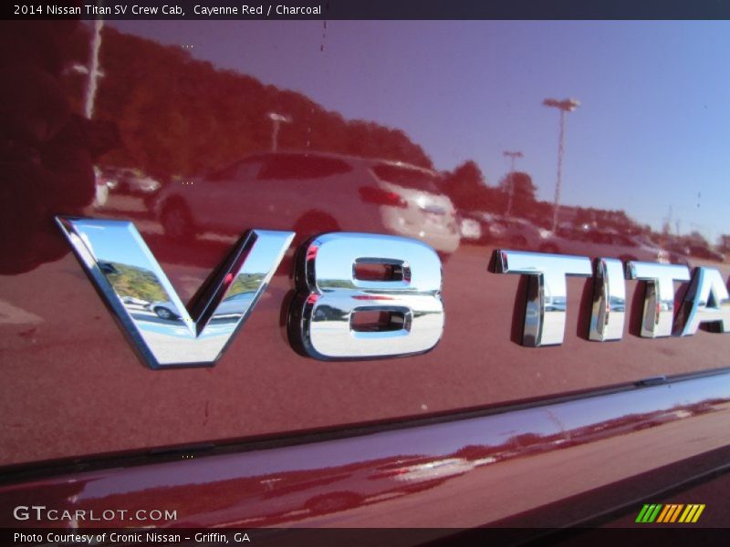Cayenne Red / Charcoal 2014 Nissan Titan SV Crew Cab