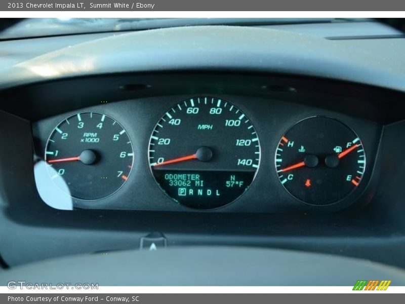 Summit White / Ebony 2013 Chevrolet Impala LT