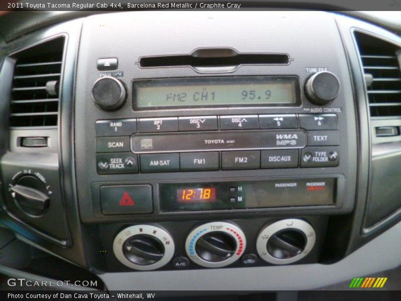 Barcelona Red Metallic / Graphite Gray 2011 Toyota Tacoma Regular Cab 4x4