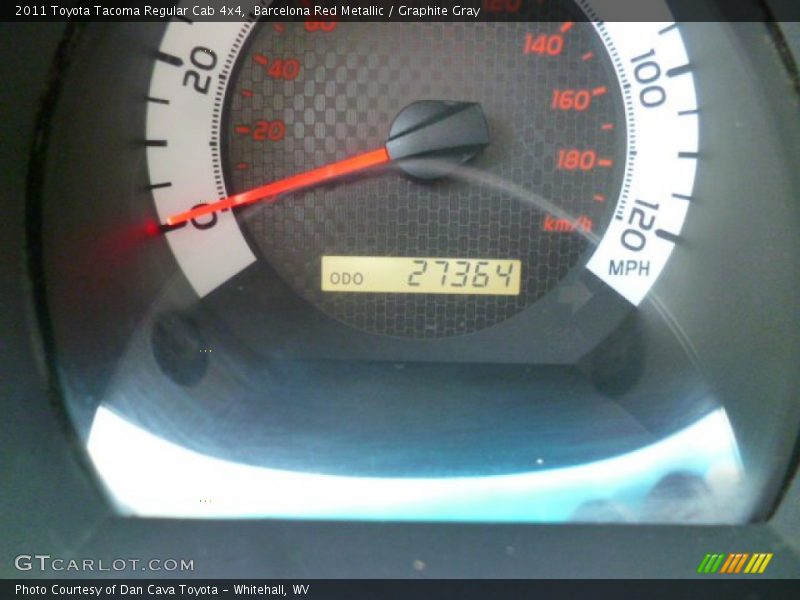 Barcelona Red Metallic / Graphite Gray 2011 Toyota Tacoma Regular Cab 4x4