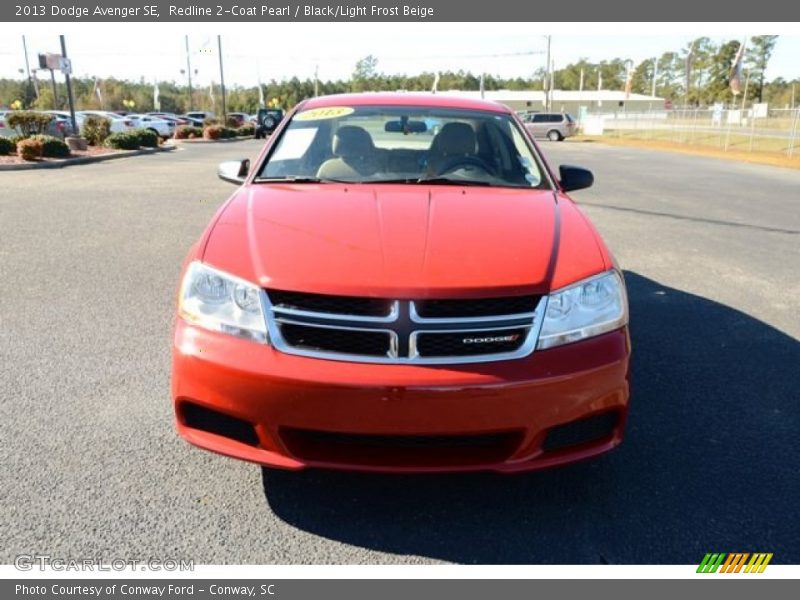 Redline 2-Coat Pearl / Black/Light Frost Beige 2013 Dodge Avenger SE