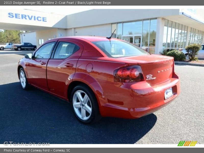 Redline 2-Coat Pearl / Black/Light Frost Beige 2013 Dodge Avenger SE