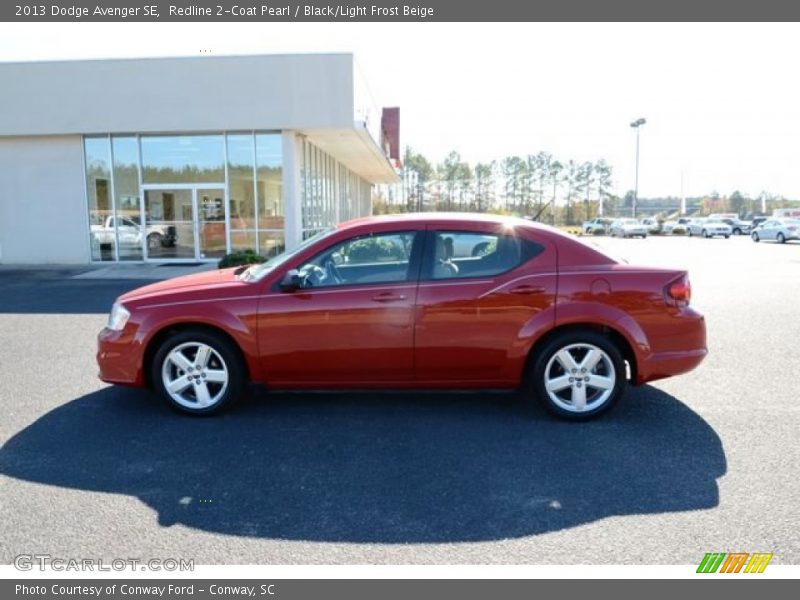 Redline 2-Coat Pearl / Black/Light Frost Beige 2013 Dodge Avenger SE