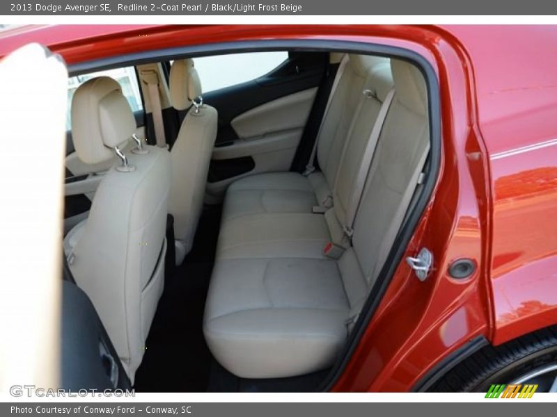 Redline 2-Coat Pearl / Black/Light Frost Beige 2013 Dodge Avenger SE