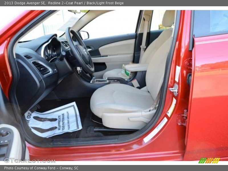 Redline 2-Coat Pearl / Black/Light Frost Beige 2013 Dodge Avenger SE