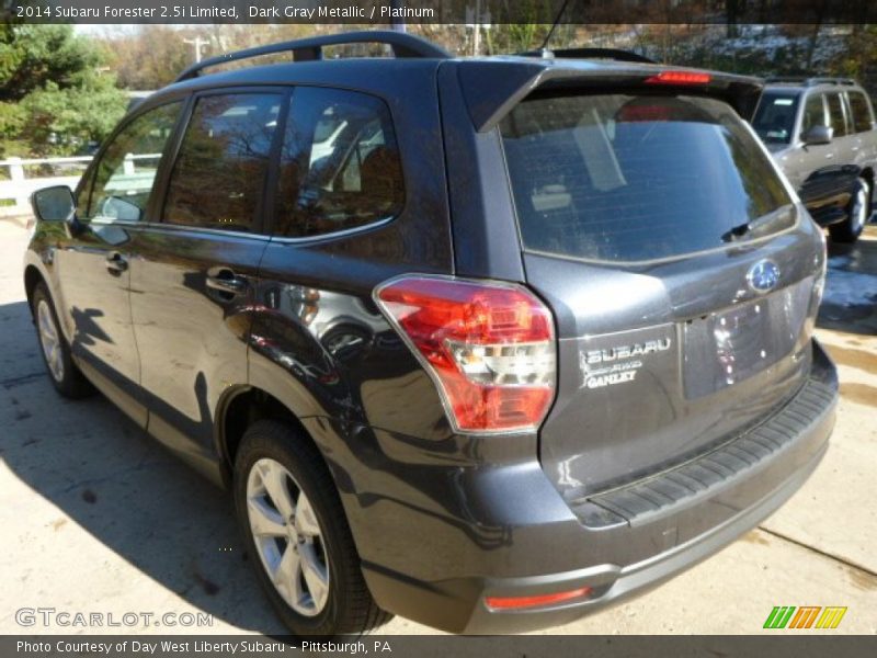 Dark Gray Metallic / Platinum 2014 Subaru Forester 2.5i Limited