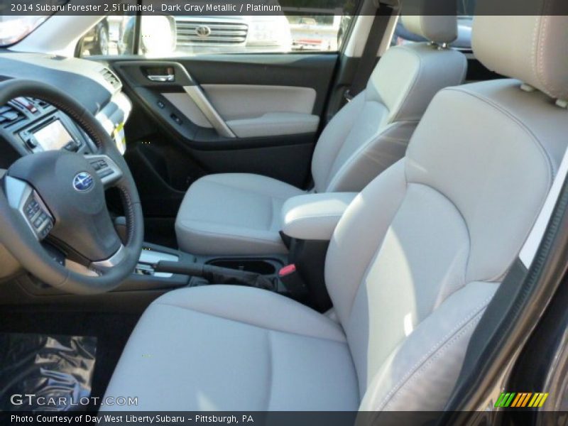 Dark Gray Metallic / Platinum 2014 Subaru Forester 2.5i Limited