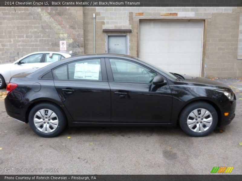 Black Granite Metallic / Jet Black/Medium Titanium 2014 Chevrolet Cruze LS
